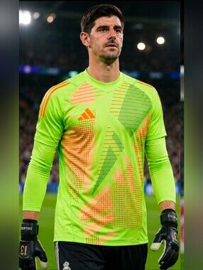 New Adidas Tiro 24 Pro Long Sleeve Goalkeeper Football Yellow Large Jersey $120